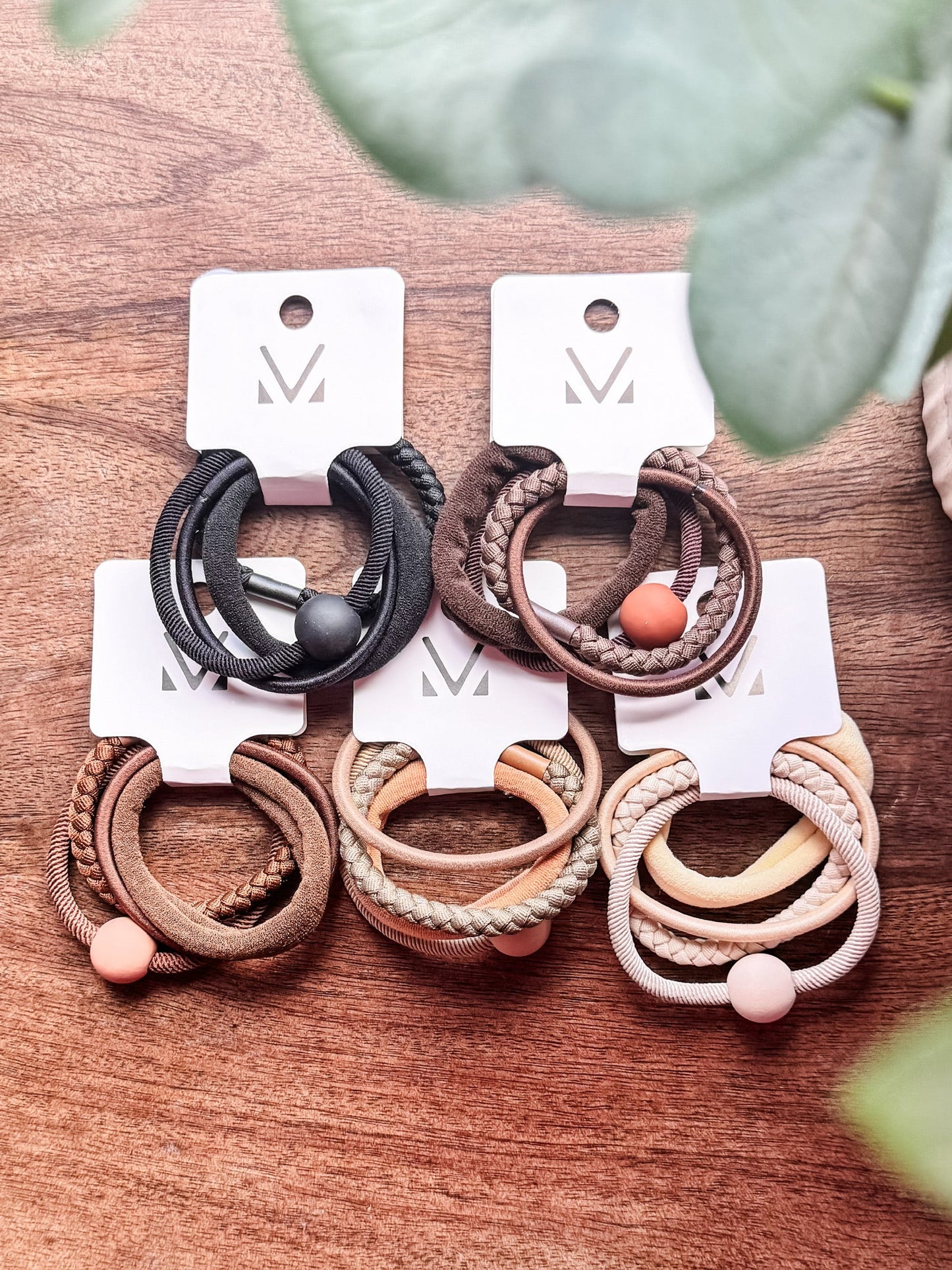 Hair Tie Bracelet Sets - Ball Accent | Hair Accessories