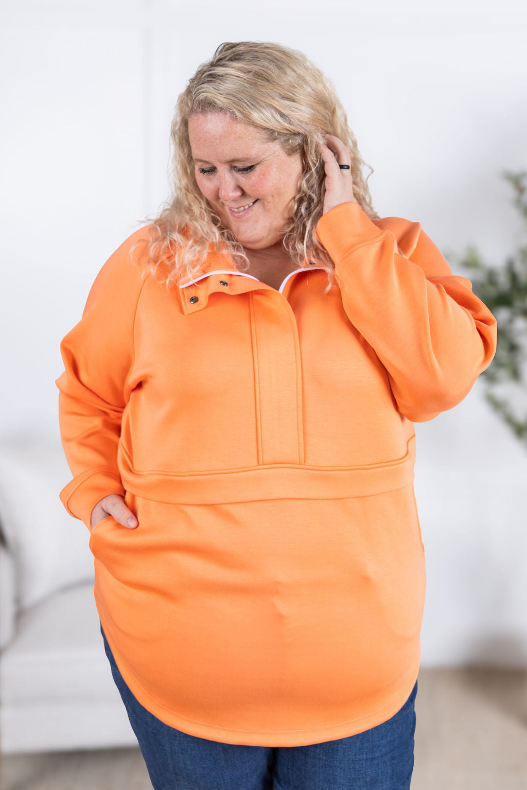 IN STOCK Mia Scuba Halfzip - Dreamsicle