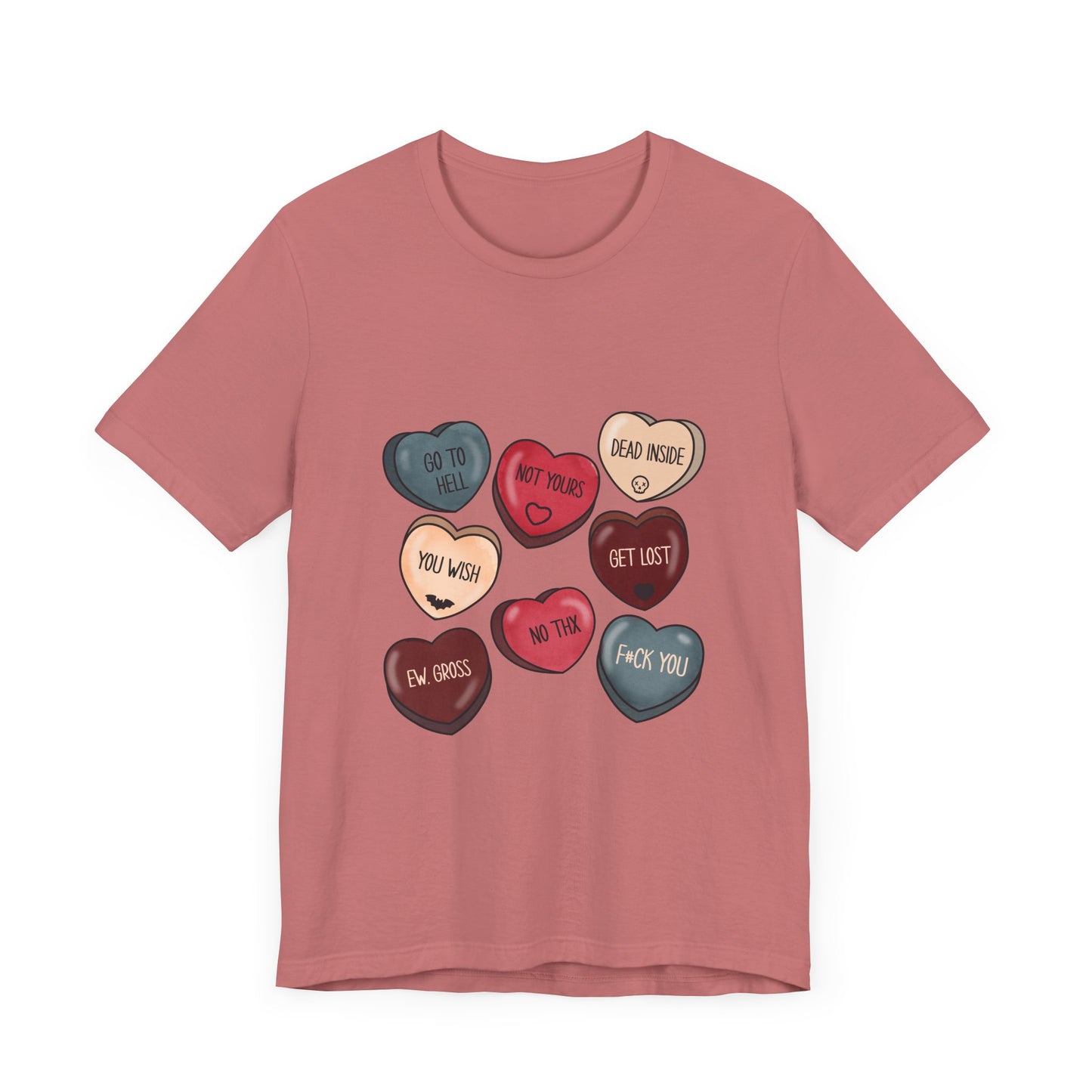 Sassy Candy Hearts Graphic Tee