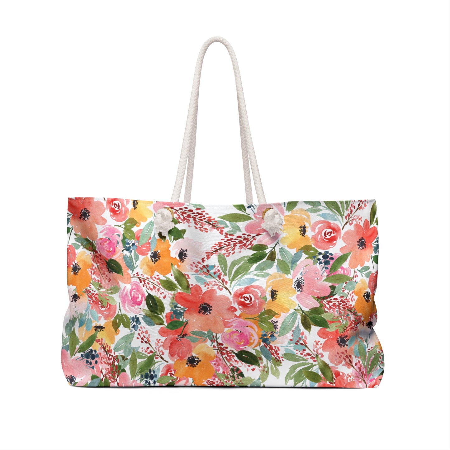 Pink, Yellow & Orange Poppies - Weekender Bag