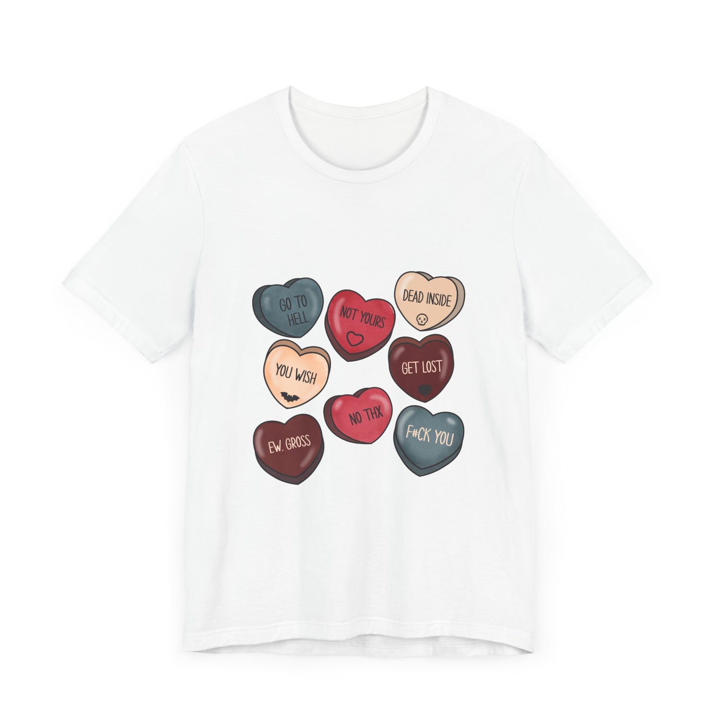 Sassy Candy Hearts Graphic Tee