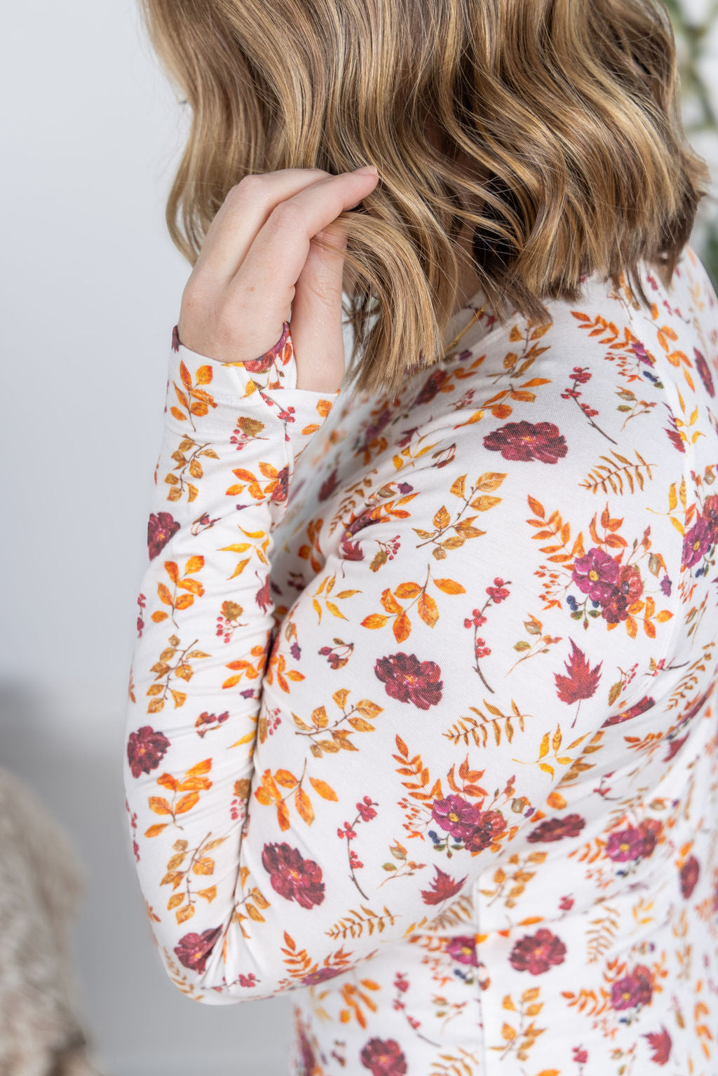 IN STOCK Blair Long Sleeve Top - Autumn Floral