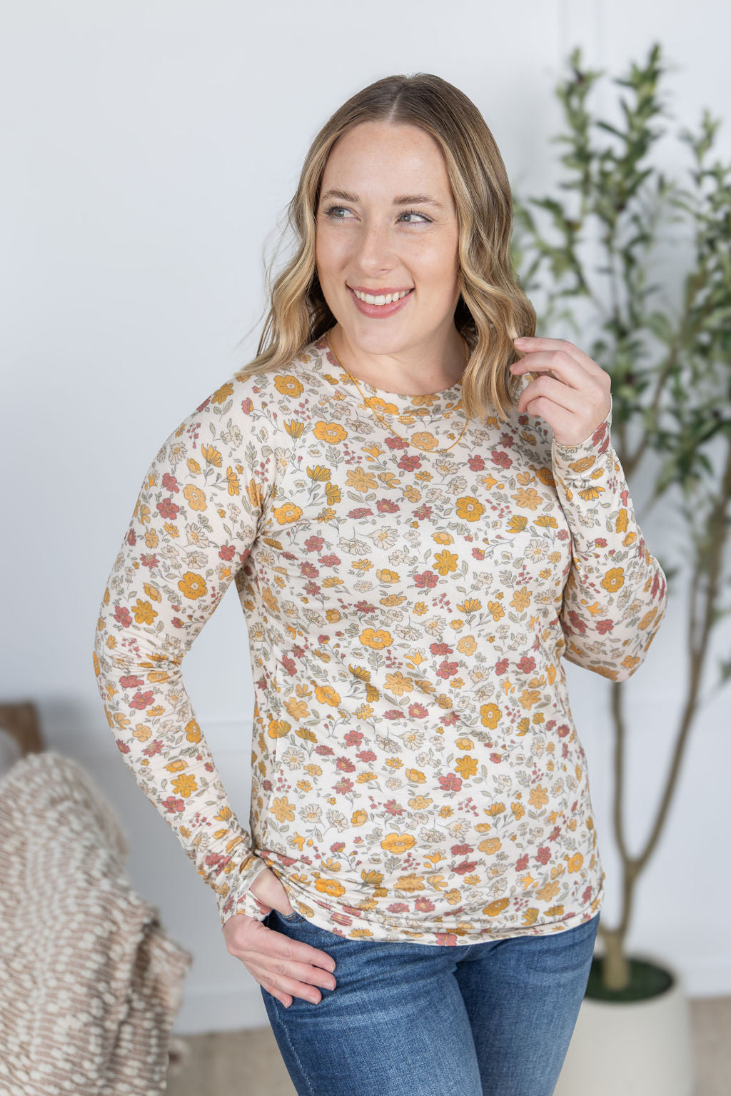 IN STOCK Blair Long Sleeve Top - Fall Vintage Floral