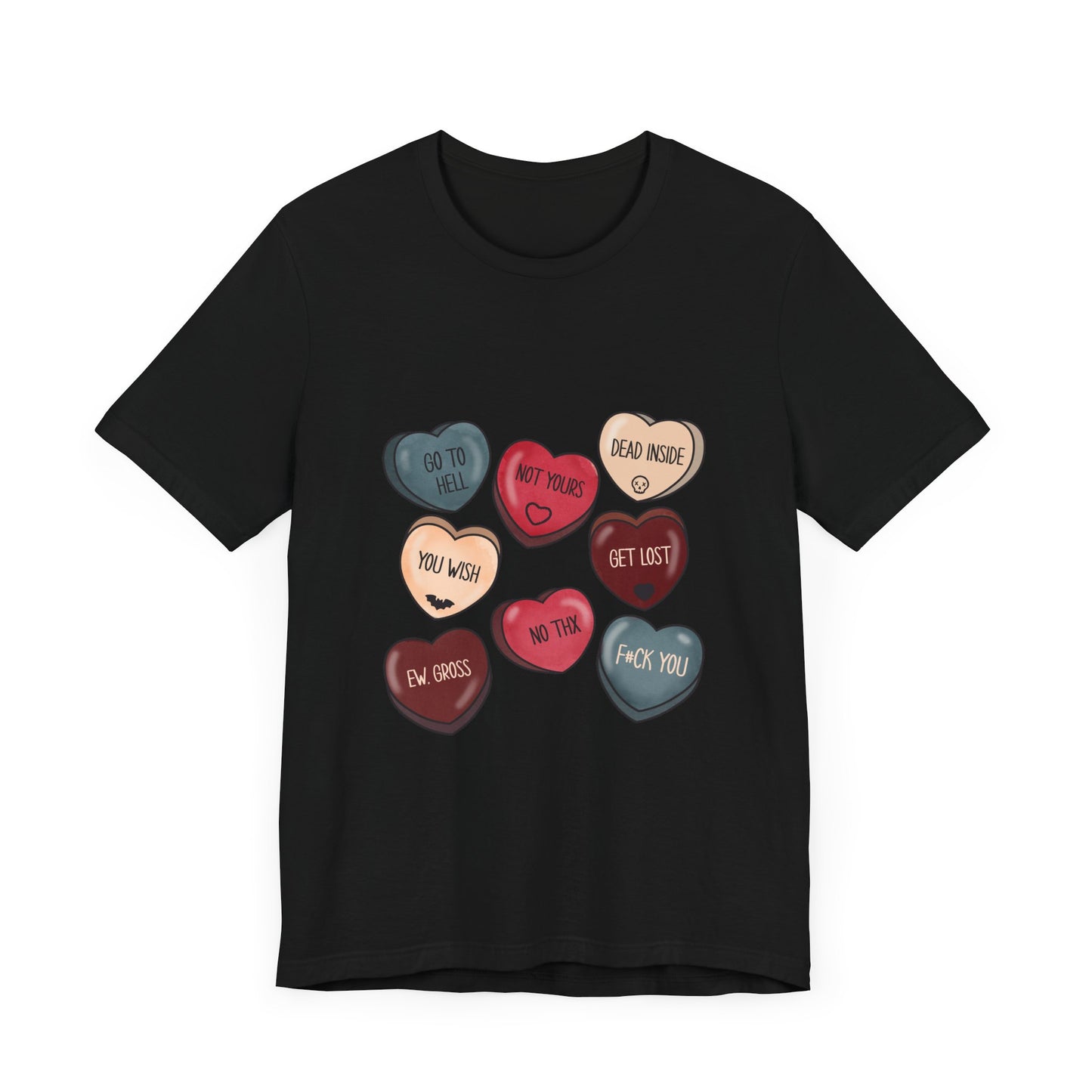 Sassy Candy Hearts Graphic Tee