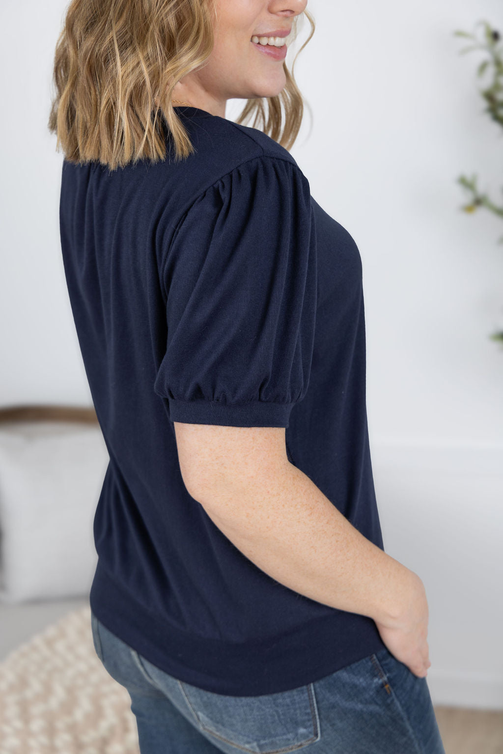 IN STOCK Katie Cozy Top - Navy