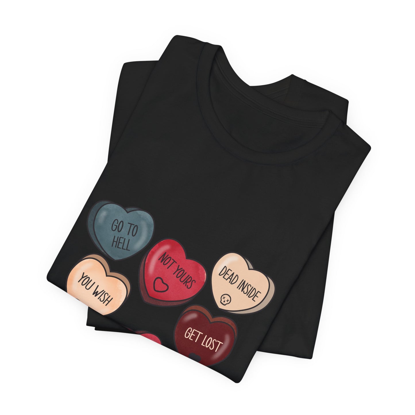 Sassy Candy Hearts Graphic Tee