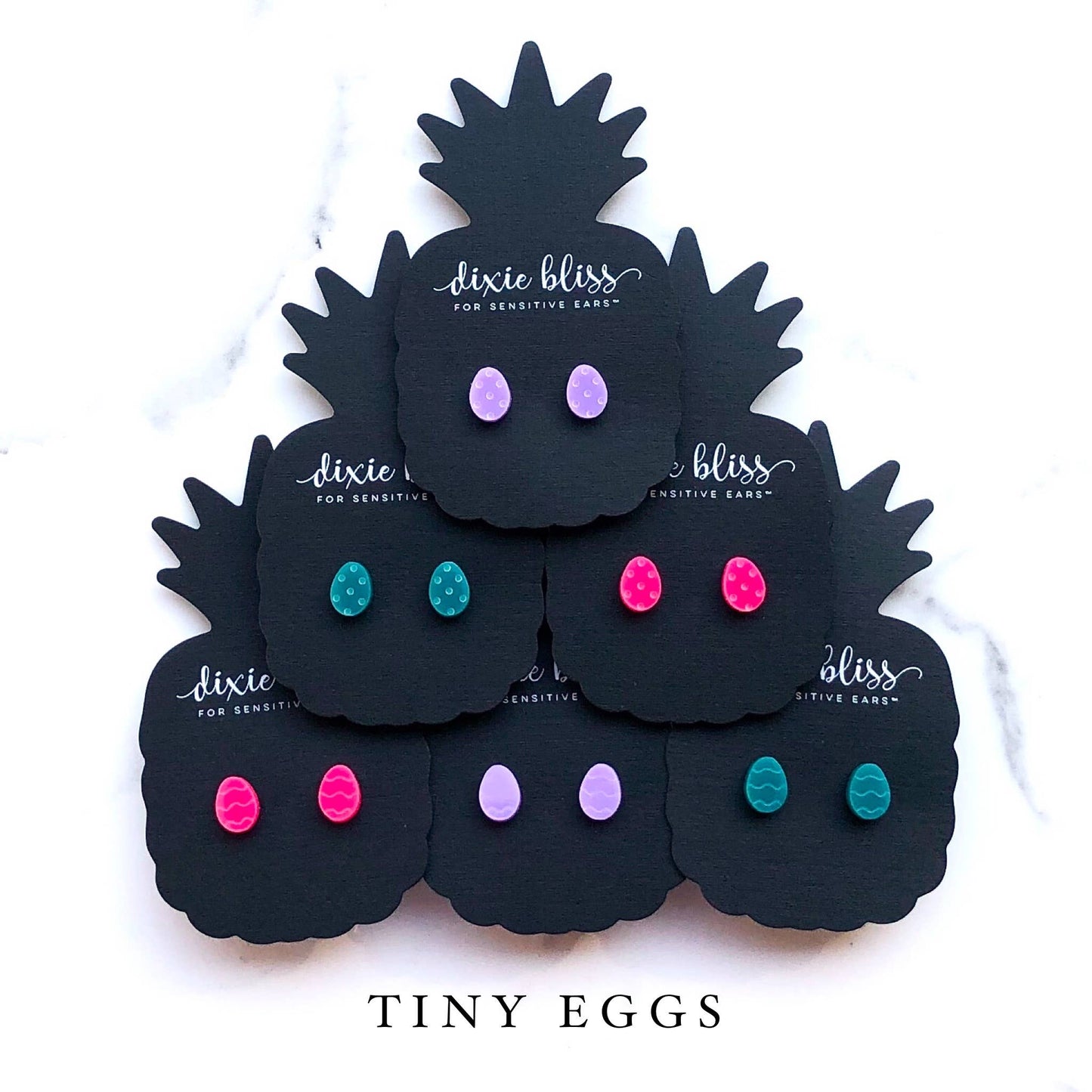 Tiny Easter Egg Stud Earrings