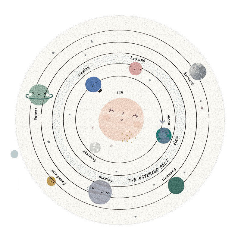 Fashion Personality Children's Room Round Rug