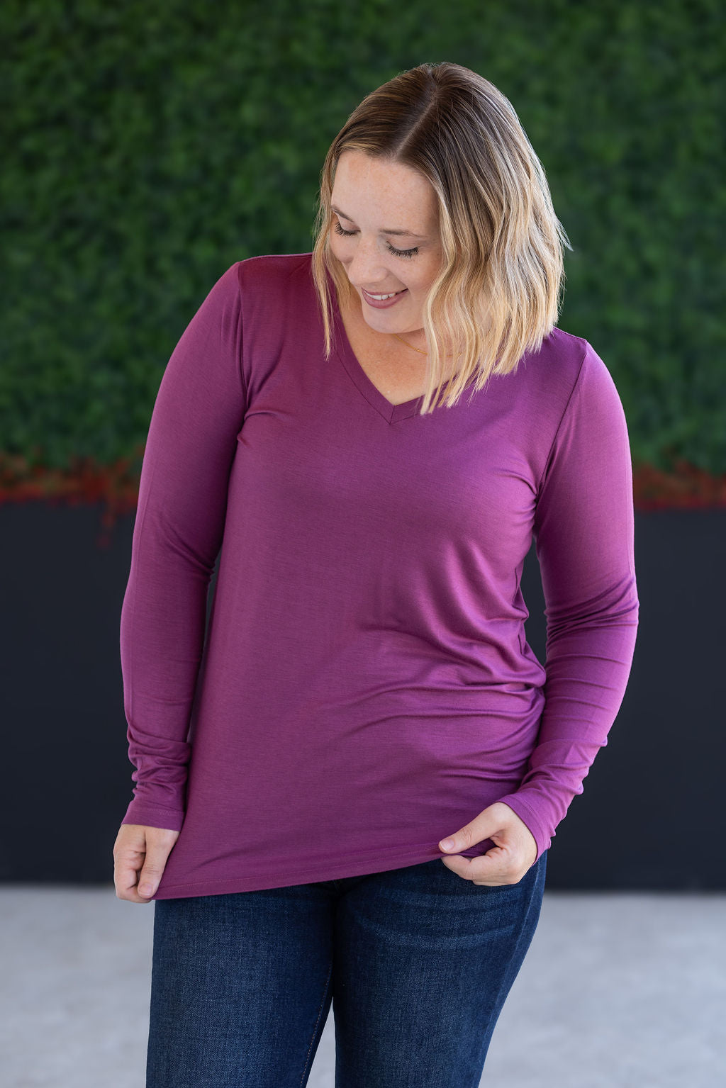 IN STOCK Larissa Long Sleeve - Mulberry