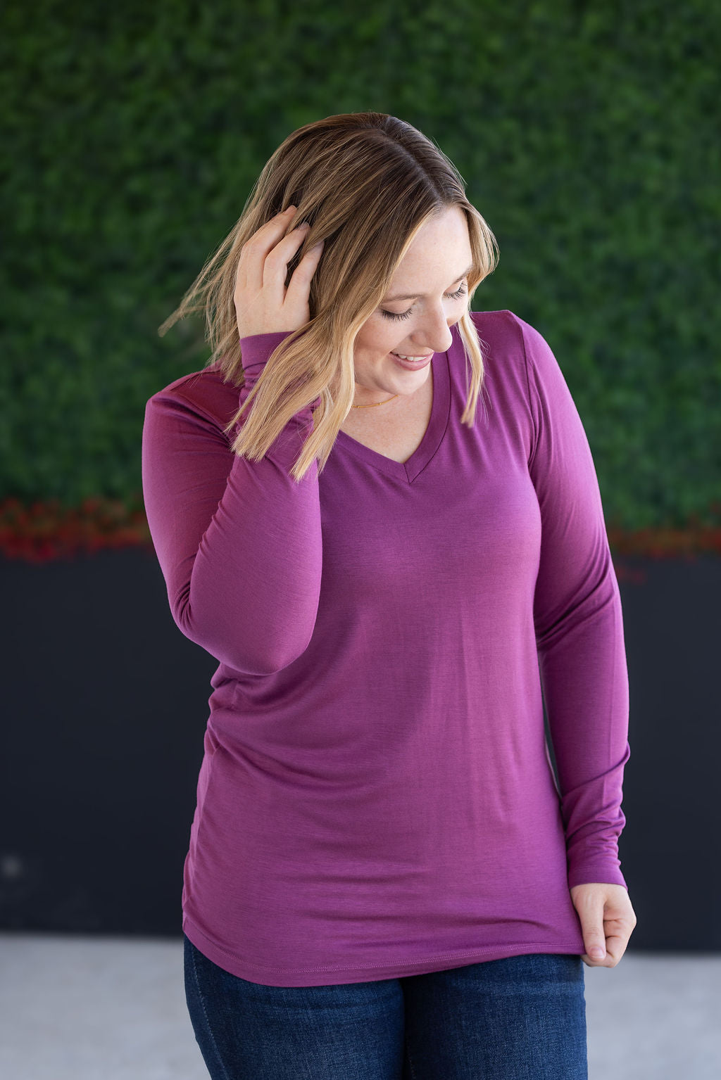 IN STOCK Larissa Long Sleeve - Mulberry