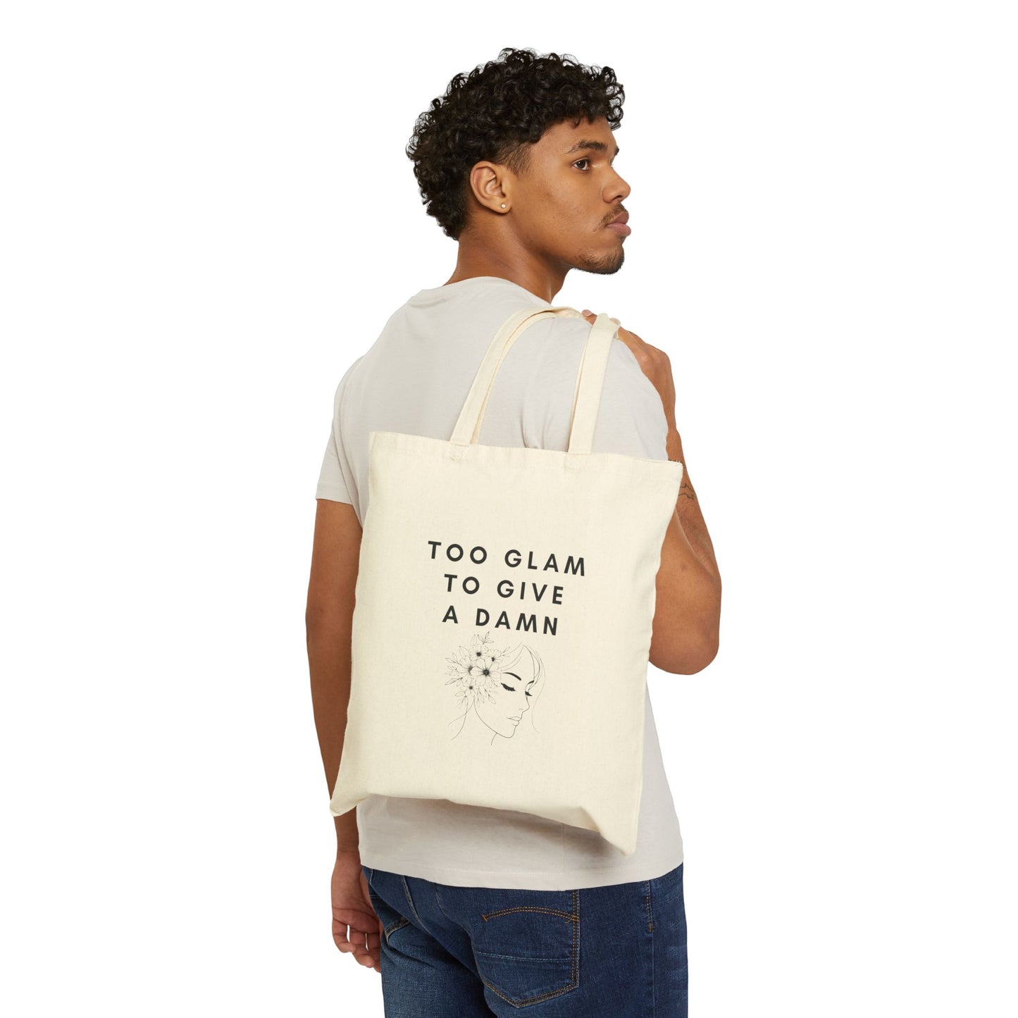Too Glam Natural Tote Bag