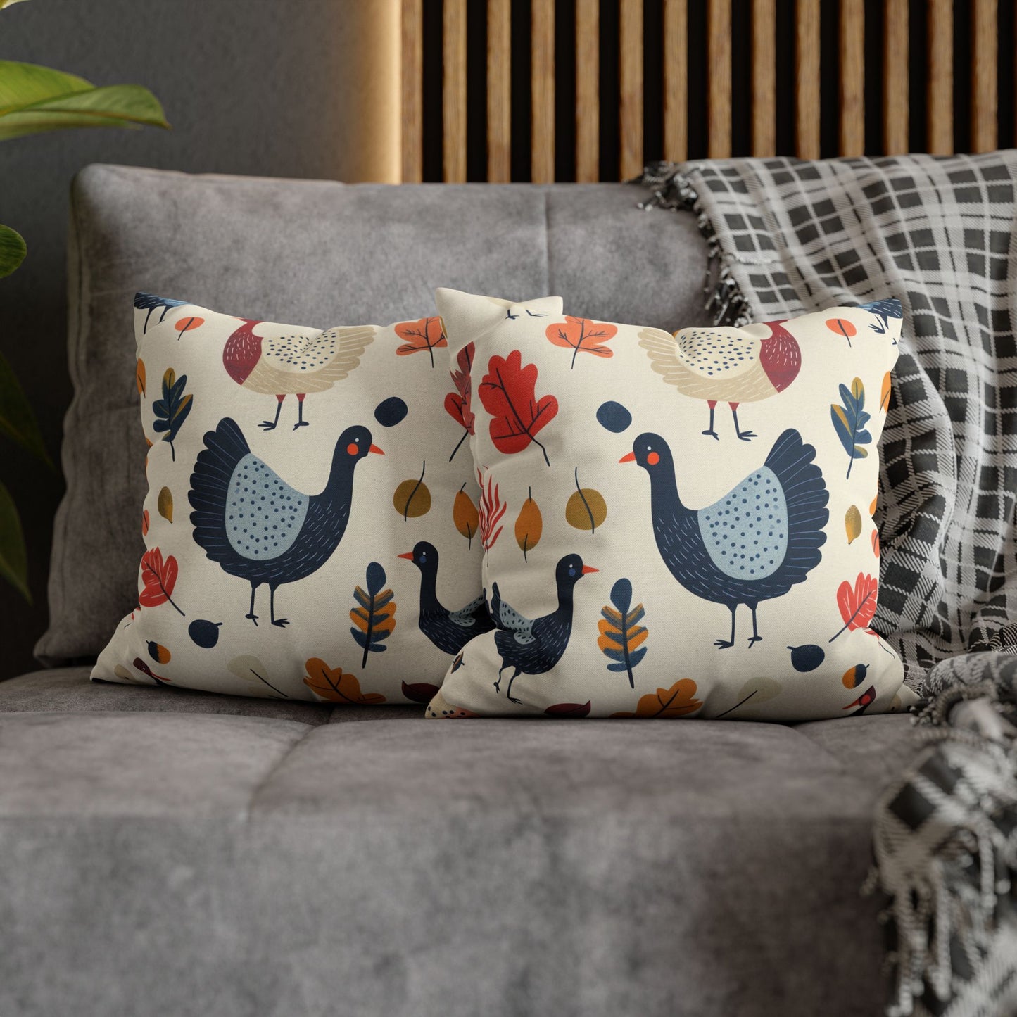 Autumn Farmhouse Decorative Pillowcase, Cozy Home Decor, Fall Cushion Cover, Thanksgiving Gift, Rustic Chic Accent Pillow