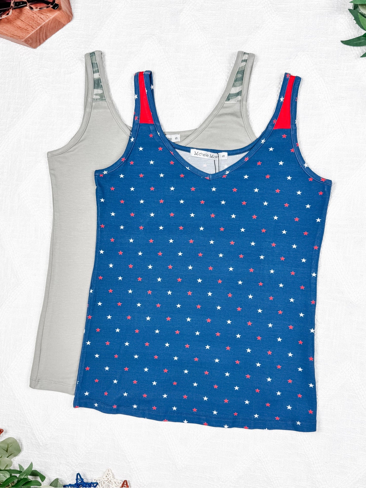 IN STOCK Poppy Tank - Olive and Camo