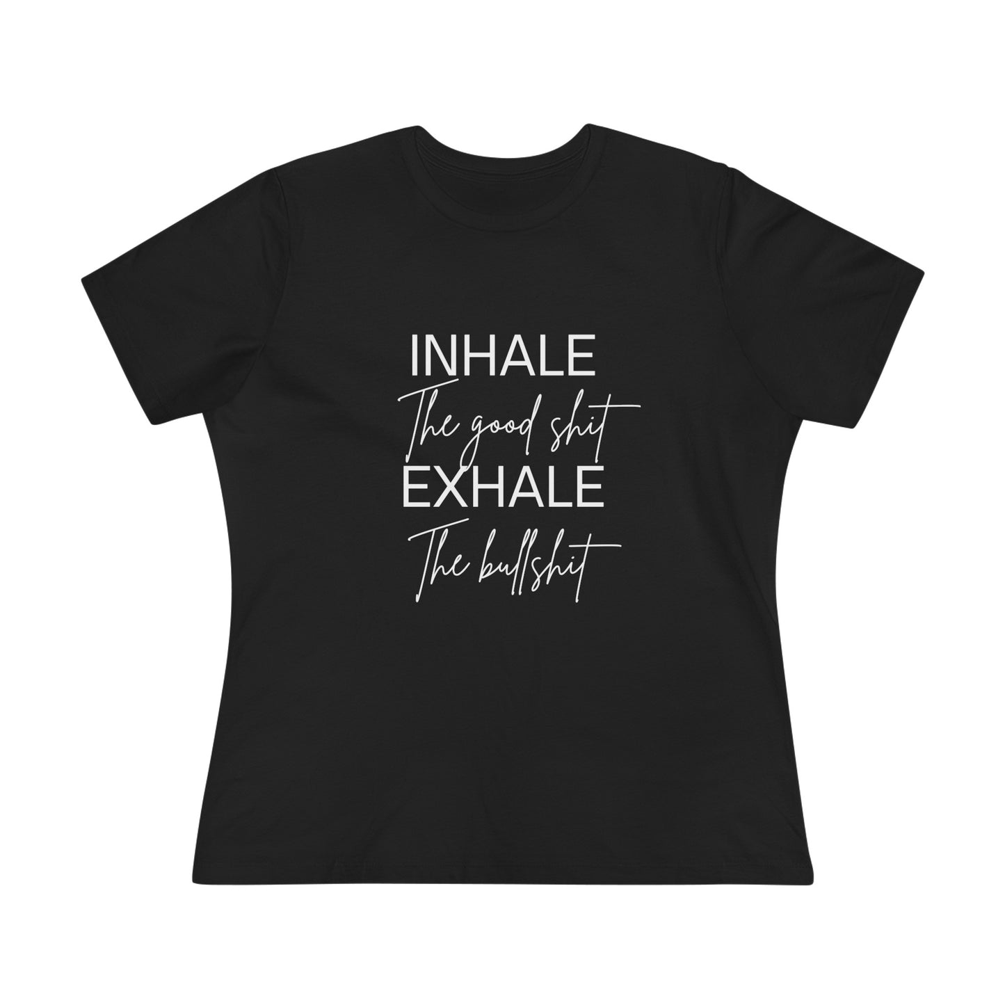 Inhale Exhale- Women's Cotton Tee