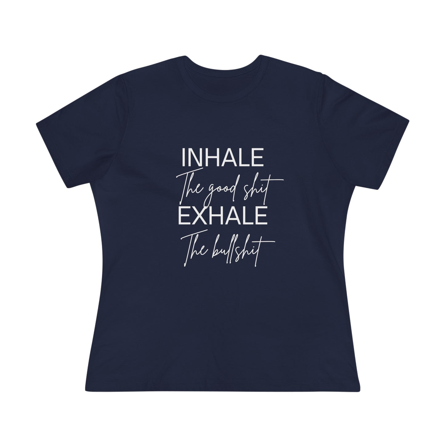 Inhale Exhale- Women's Cotton Tee