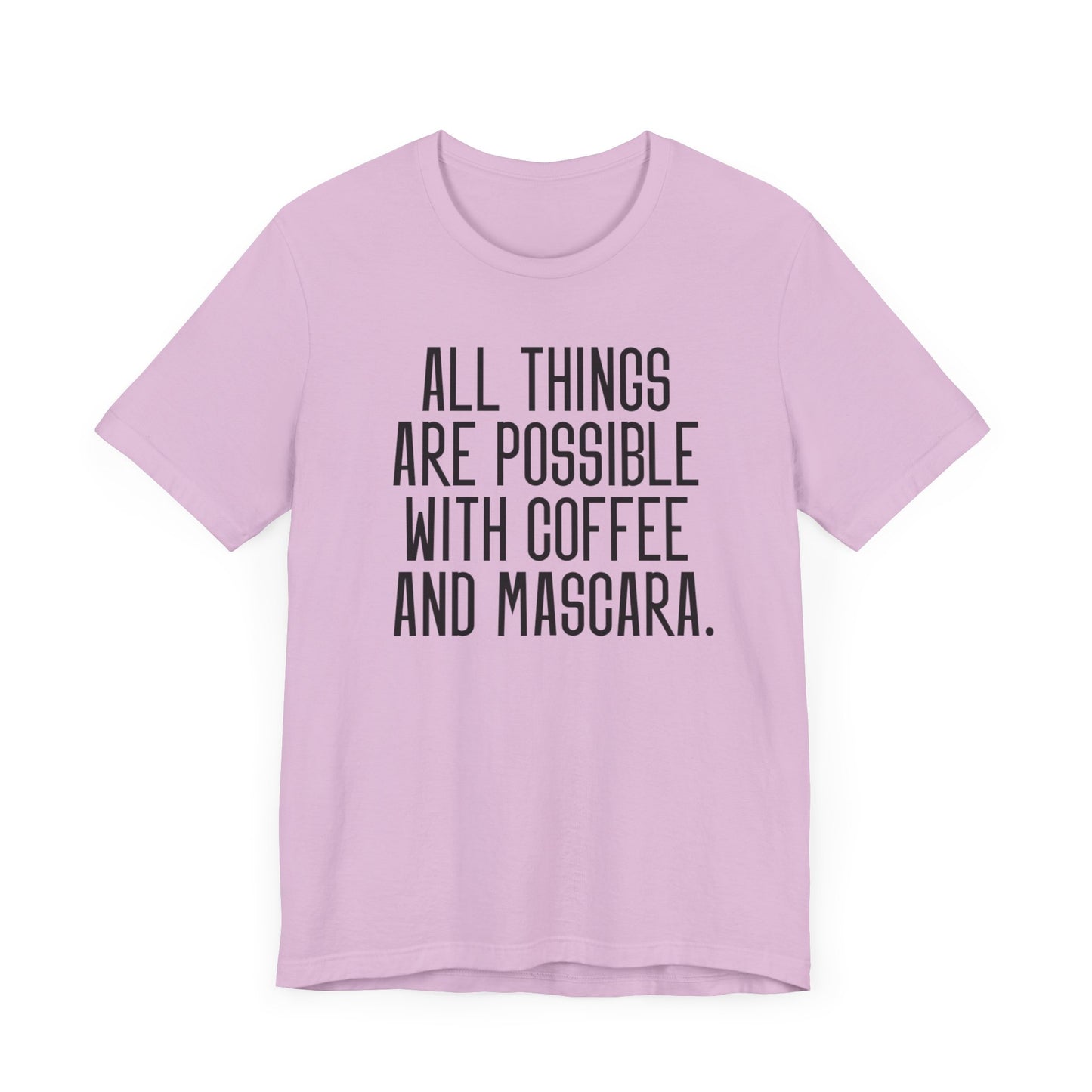 Mascara & Coffee - Unisex Jersey Short Sleeve Tee