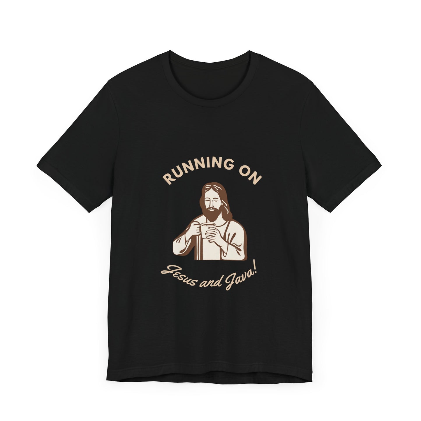 Running on Java & Jesus- Unisex Jersey Short Sleeve Tee