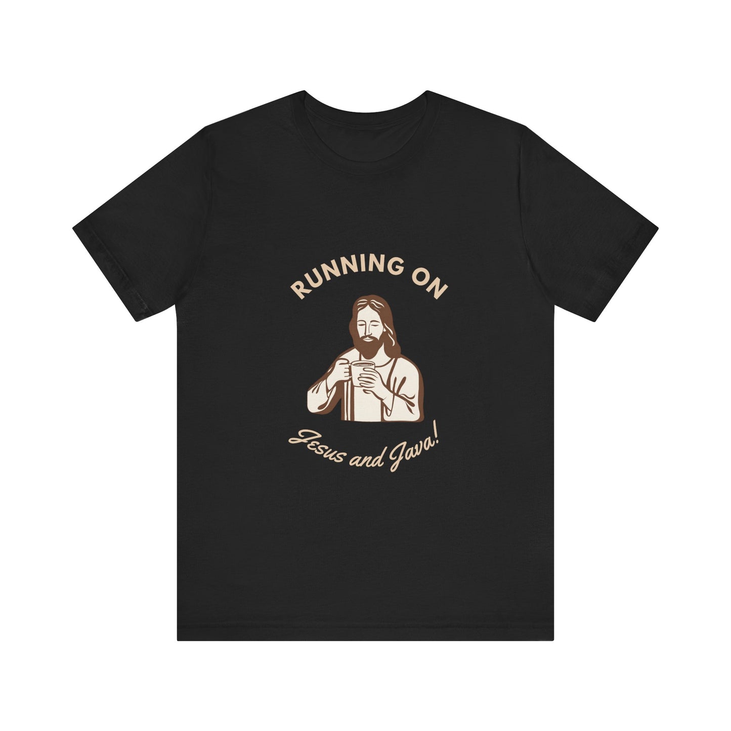 Running on Java & Jesus- Unisex Jersey Short Sleeve Tee