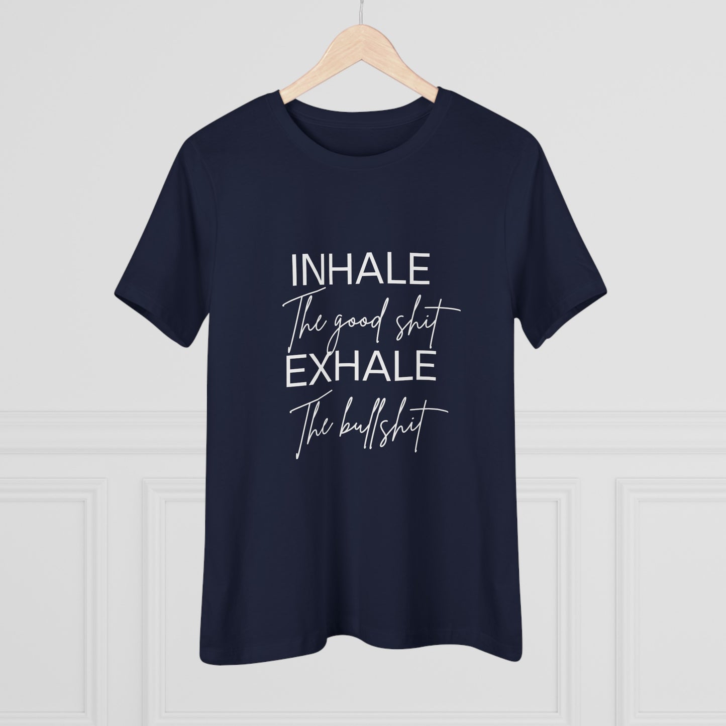 Inhale Exhale- Women's Cotton Tee