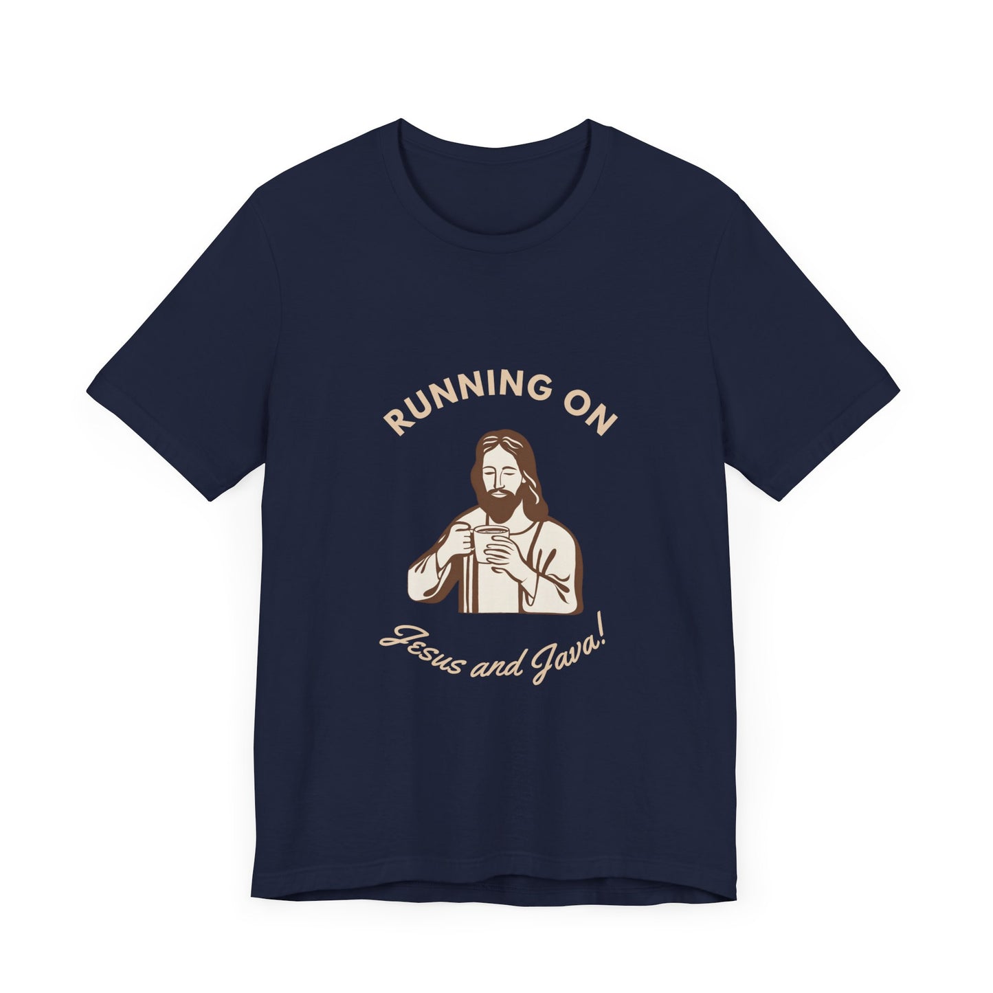 Running on Java & Jesus- Unisex Jersey Short Sleeve Tee