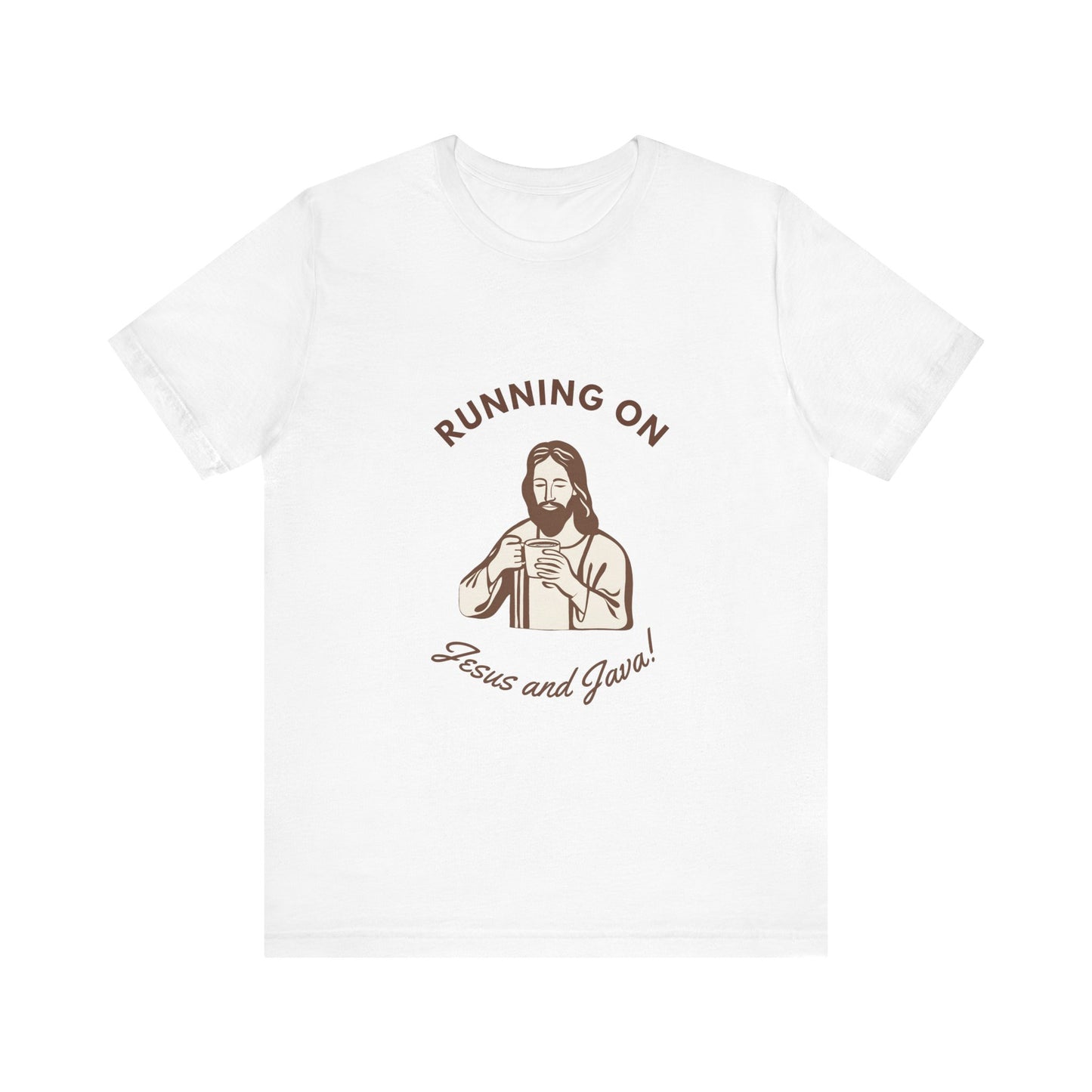 Running on Java & Jesus- Unisex Jersey Short Sleeve Tee