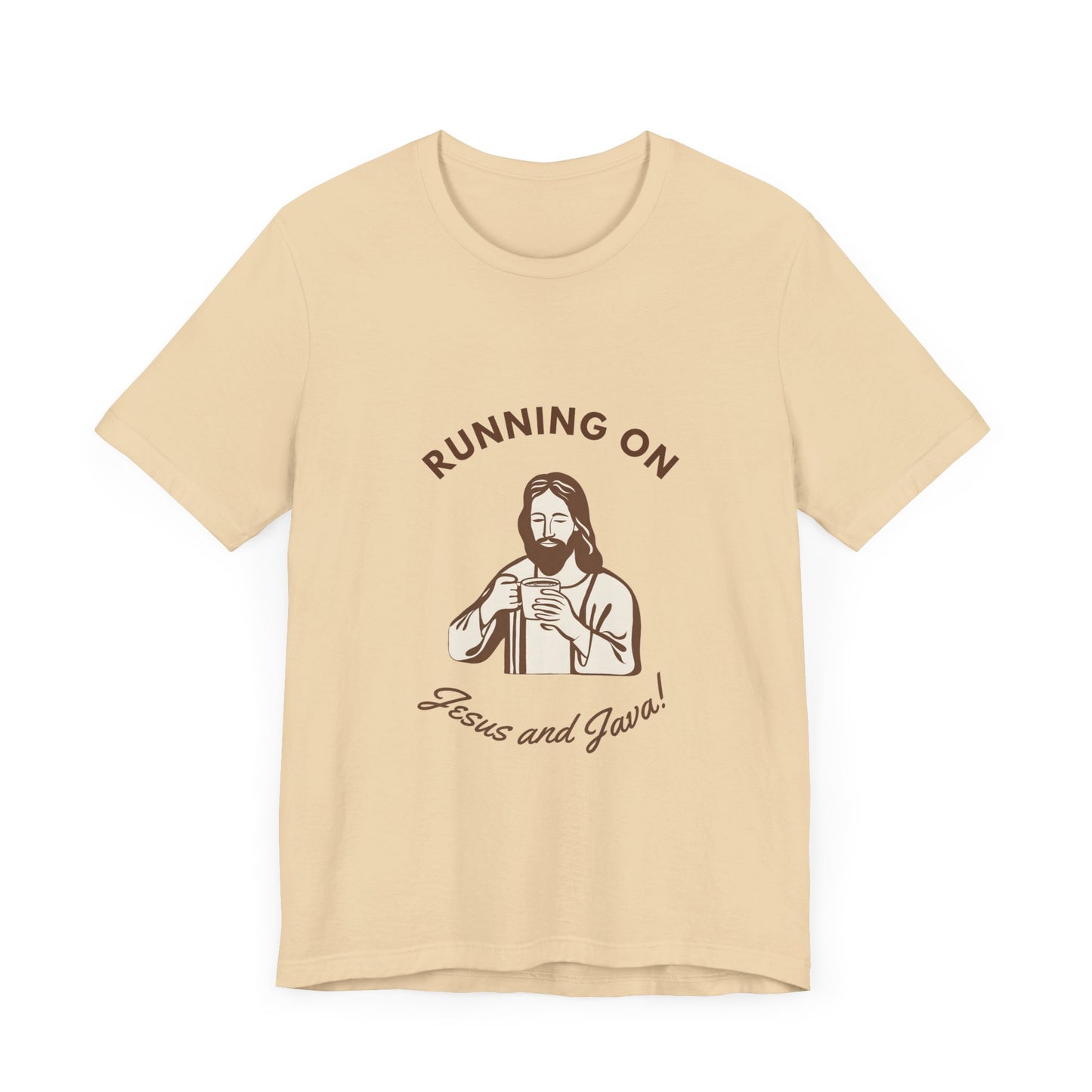 Running on Java & Jesus- Unisex Jersey Short Sleeve Tee