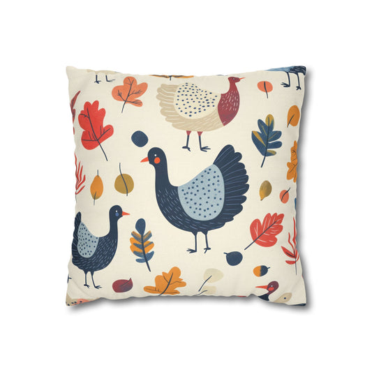 Autumn Farmhouse Decorative Pillowcase, Cozy Home Decor, Fall Cushion Cover, Thanksgiving Gift, Rustic Chic Accent Pillow
