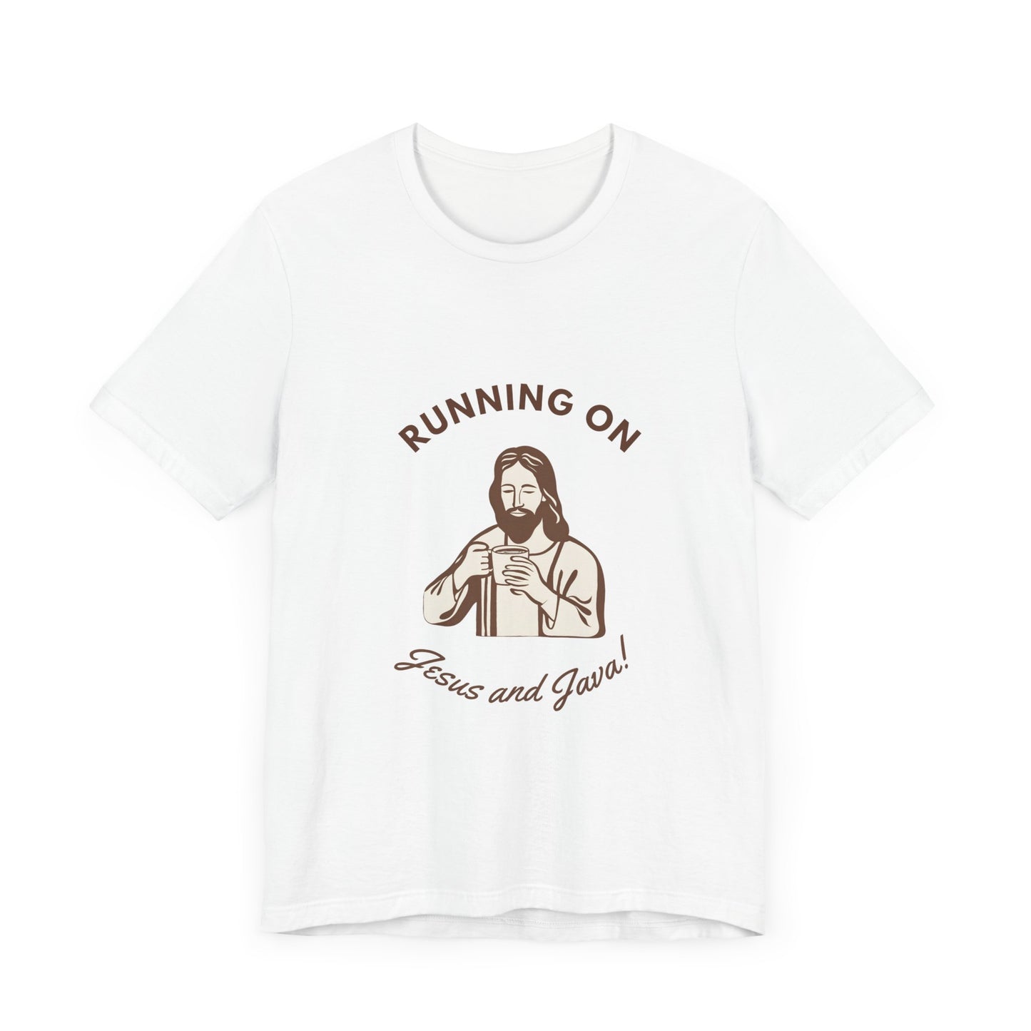 Running on Java & Jesus- Unisex Jersey Short Sleeve Tee