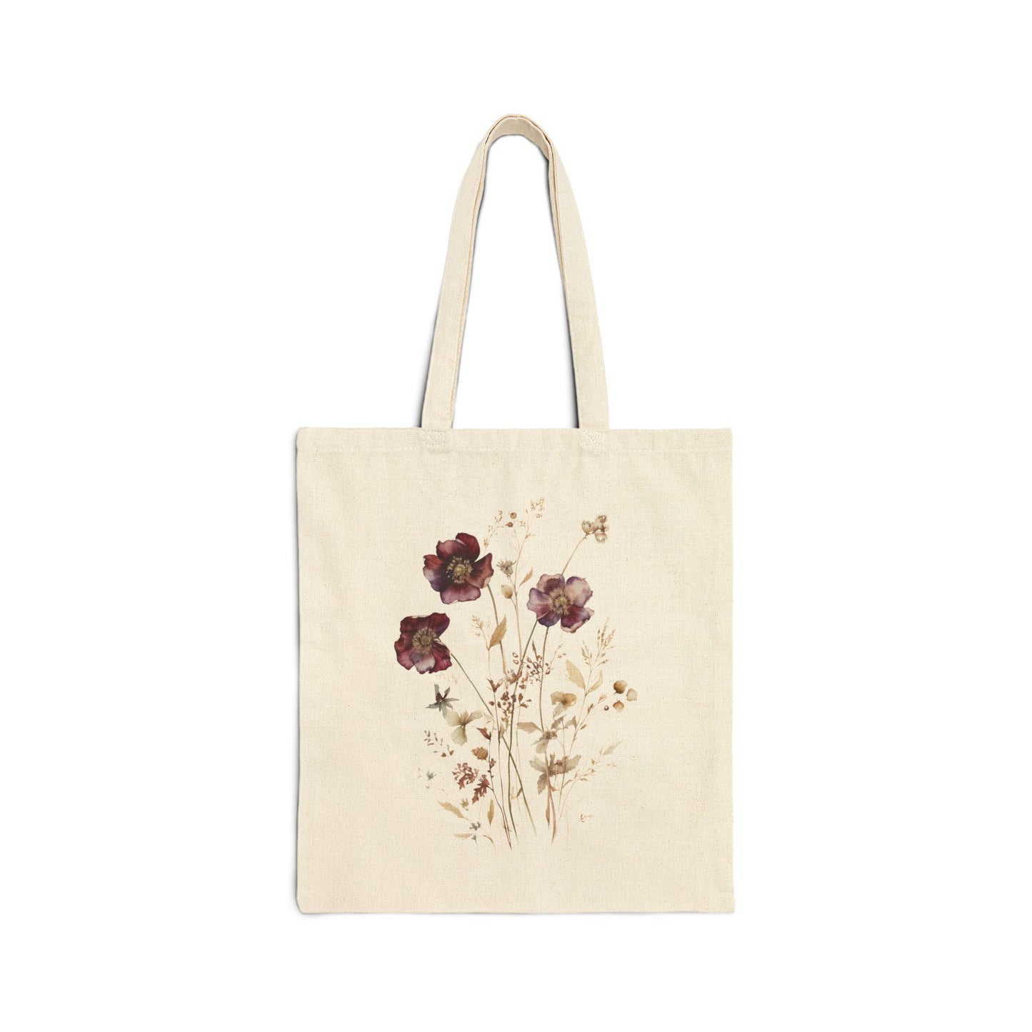 Floral Cotton Tote Bag.