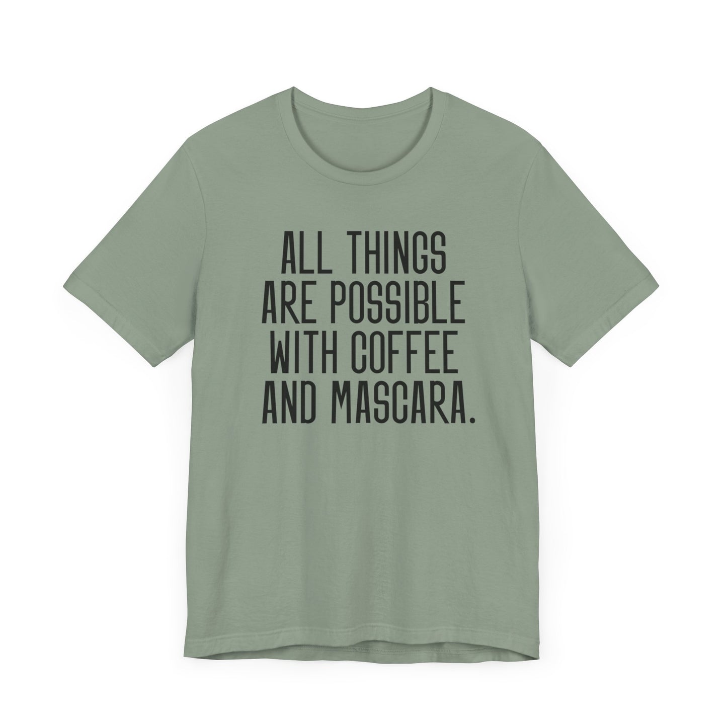 Mascara & Coffee - Unisex Jersey Short Sleeve Tee