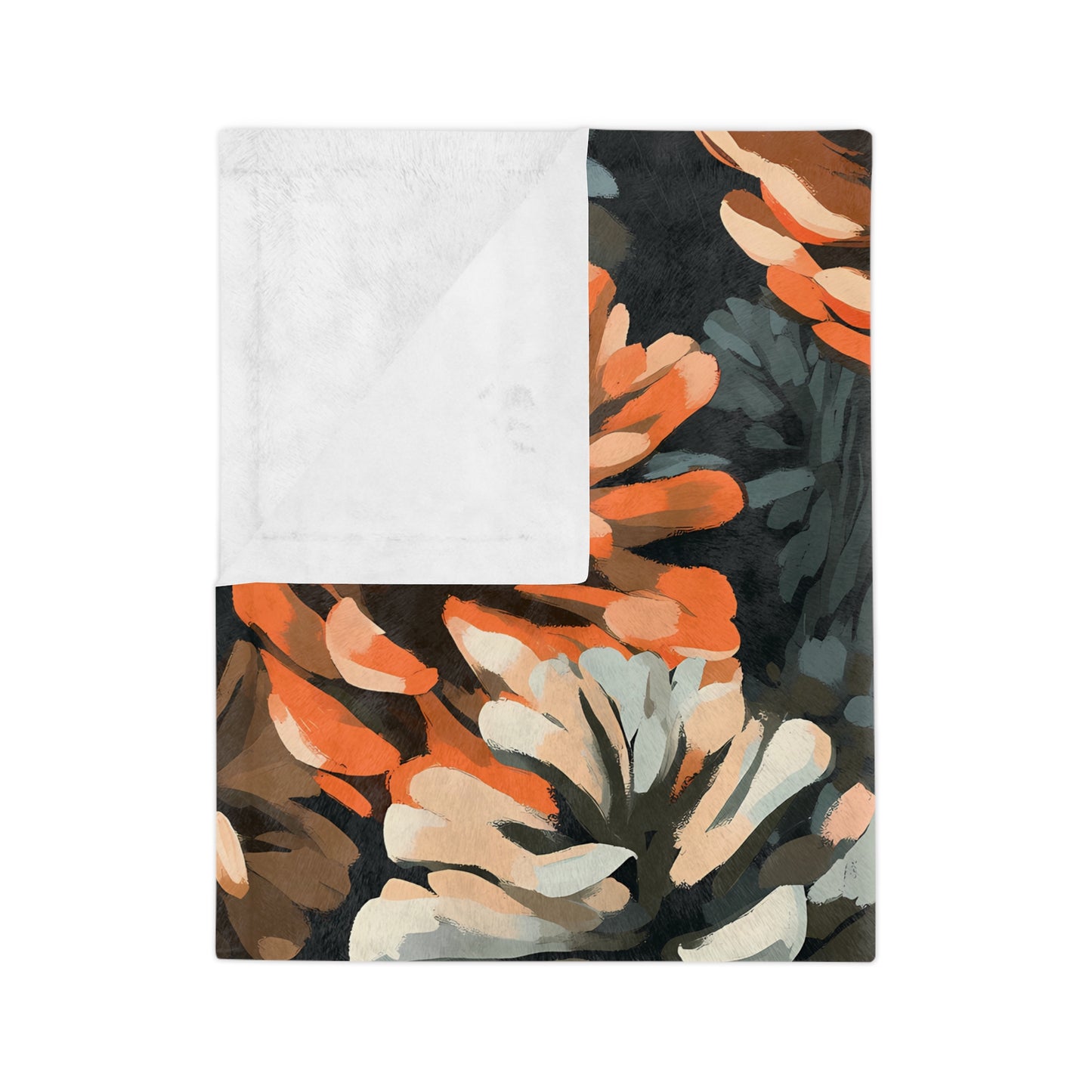 Pinecone Velveteen Microfiber Blanket - Cozy Throw for Fall, Home Decor, Gift for Nature Lovers, Autumn Blanket, Unique Cozy Gift