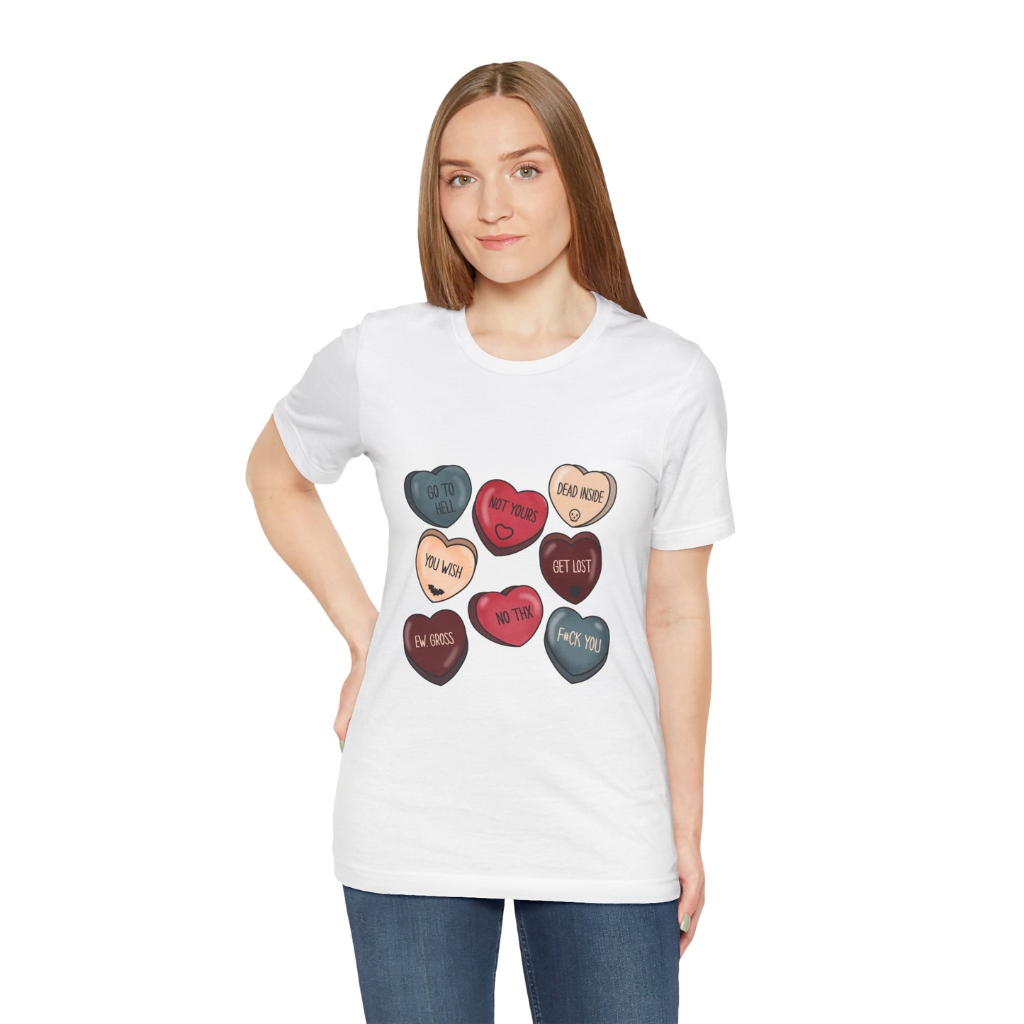 Sassy Candy Hearts Graphic Tee