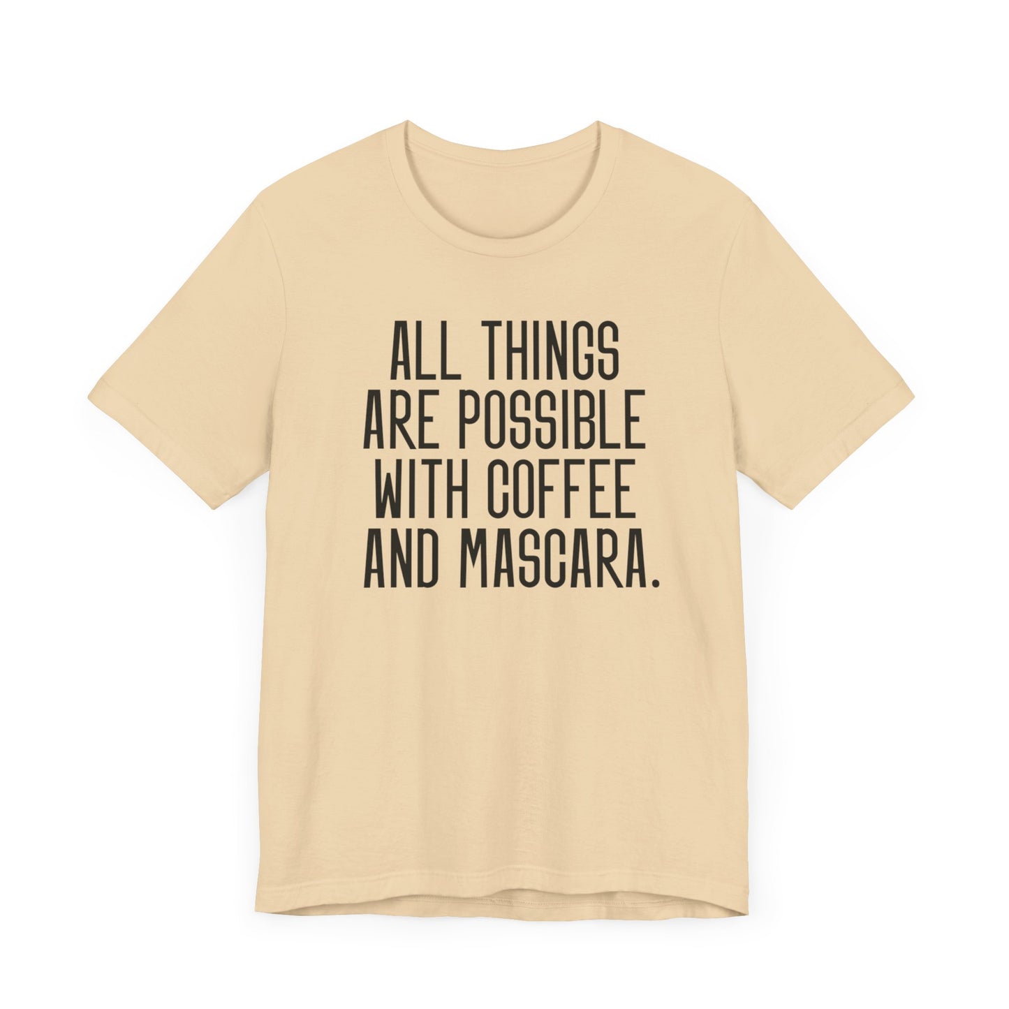 Mascara & Coffee - Unisex Jersey Short Sleeve Tee